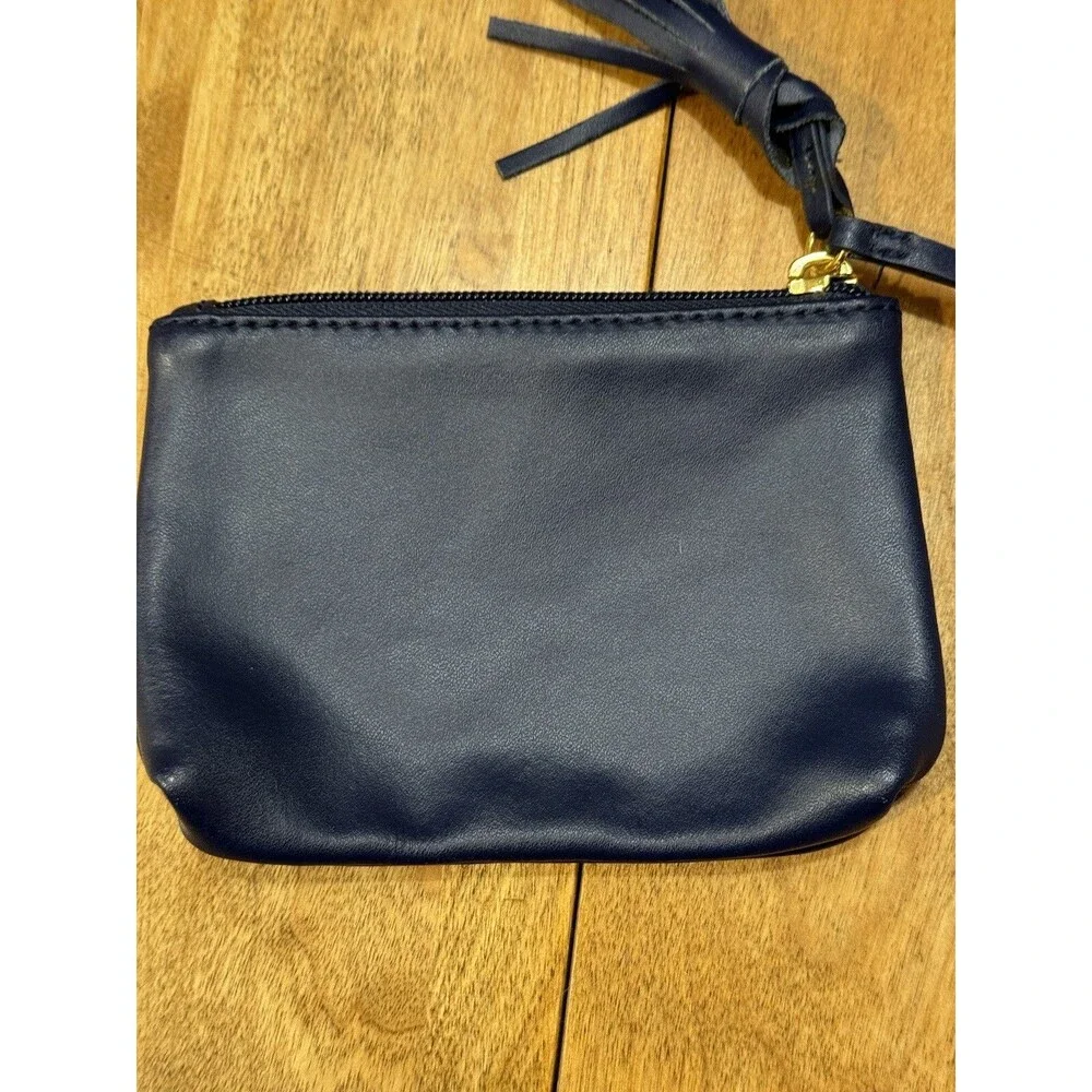 Joy & Iman Navy Blue Wristlet, Change purse Tasselled Card Wallet